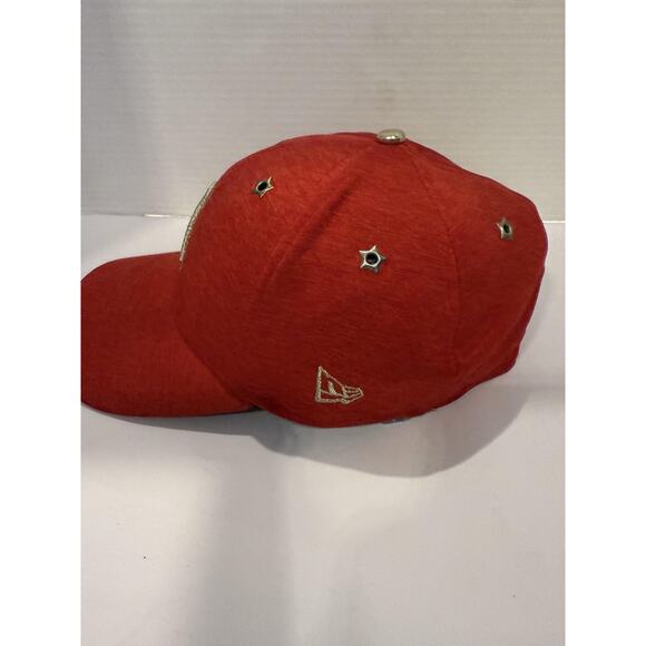Los Angeles Angels Hat Cap Fitted Mens Large Red MLB Baseball All Star New Era - Picture 3 of 10
